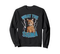 What The Sigma Meme Cat Lightning Viral Power Energy Sweatshirt