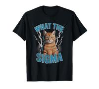 What The Sigma Meme Cat Lightning Viral Power Energy T-Shirt