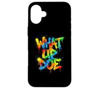What Up Doe | Graffiti Style Urban Detroit Michigan Coque pour iPhone 16 Plus