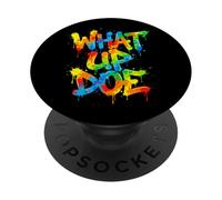 What Up Doe | Graffiti Style Urban Detroit Michigan PopSockets PopGrip Adhésif