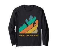 What Up Succa ? Amoureux des Plantes succulentes Cactus Cactus Jardinier Manche Longue