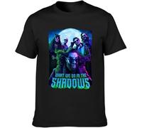 What We Do in The Shadows Printed Adults T-Shirt Men's Casual Tee Shirt Black Manches Courtes(X-Large)