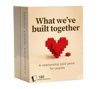 What We Have Built Together - Jeu de cartes de conversation pour couple, 180 questions, 3 catégories, jeu de nuit à 2 joueurs pour une connexion plus profonde, excellent cadeau d'anniversaire/de