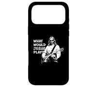 What Would Jesus Play? Funny Jesus Meme Jouant de la Guitare Coque pour iPhone 17 Pro Max