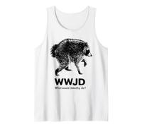 What Would Jimothy Do? WWJD Funny Seattle Raccoon Joke Débardeur