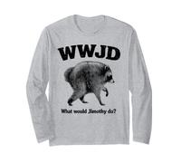 What Would Jimothy Do? WWJD Funny Seattle Raccoon Joke Manche Longue