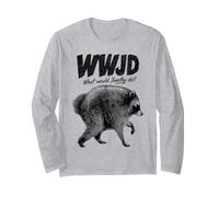 What Would Jimothy Do? WWJD Funny Seattle Raccoon Joke Manche Longue