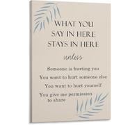 What You Say Here Stays Here Psychology Print