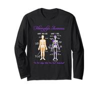 What You See What I Feel Skeleton Fibromyalgia Awareness Manche Longue