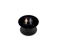 What You See What I Feel Skeleton Fibromyalgia Awareness PopSockets PopGrip Adhésif