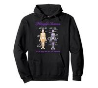 What You See What I Feel Skeleton Fibromyalgia Awareness Sweat à Capuche