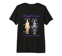 What You See What I Feel Skeleton Fibromyalgia Awareness T-Shirt Haut de Gamme