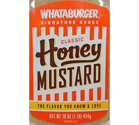 Whataburger Signature Sauce 14oz-16oz Squeeze Bottle (Pack of 4) Select Flavor Below (Classic Honey Mustard - 16oz) by N/A