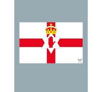WHATABUS Autocollant drapeau de l'Irlande du Nord - 8,5 x 5,5 cm