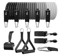 WHATAFIT Resistance Bands, Exercise Bands，Resistance Bands for Working Out, Work Out Bands with Handles for Men and Women Fitness, Strength Training Home Gym Equipment