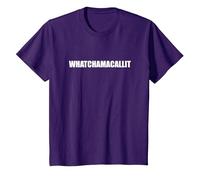 Whatchamacallit - Typographie de Mots drôles T-Shirt, Enfant, Violet, 4 Ans