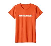 Whatchamacallite - Typographie drôle de Mot T-Shirt, Femme, Orange, 3XL