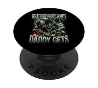 Whatever Daddy Wants Daddy Gets Alpha Wolf Pack PopSockets PopGrip Adhésif