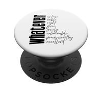 Whatever is True Philippians 4:8 Écriture du Verset de la Bible PopSockets PopGrip Adhésif