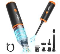 WHATOOK Souffleur d' Air Comprimé Et Aspirateur: Électrique sans Fil,Ultra-Puissant 100000 RPM,Idéal pour Ordinateur,Voiture,Maison Et Nettoyage Extérieur(3 en 1 Souffleur Et Aspirateur Portable)