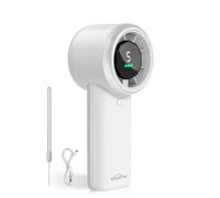 WHATOOK Ventilateur Turbo Portable Puissant : 13500 tr/min Refroidissement Instantané,Recharge USB Rapide 2H,Mini Ventilateur à main Personnel avec 5 Vitesses,Écran HD pour Voyage/Sport/Plage(Blanc)