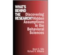 What's Behind the Research? Brent D. Slife, Richard N. Williams (Auteur)