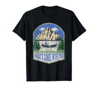 What's Canoe with You Mountain Funny Camping Canoë T-Shirt