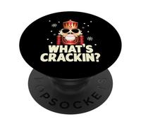 Whats Crackin Casse-Noisette de Noël Amusant pour Hommes, Enfants, Adolescents, garçons PopSockets PopGrip Adhésif