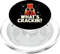 Whats Crackin Casse-Noisette de Noël Amusant pour Hommes, Enfants, Adolescents, garçons PopSockets PopGrip pour MagSafe