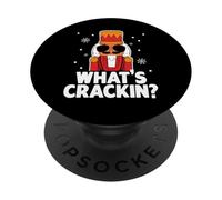 Whats Crackin Casse-Noisette de Noël Amusant pour Hommes, Enfants, Adolescents, garçons PopSockets PopGrip Adhésif