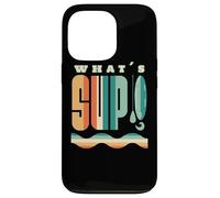 What's Sup Stand Up Paddle Board Paddling Vintage Supboard Coque pour iPhone 13 Pro