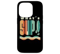 What's Sup Stand Up Paddle Board Paddling Vintage Supboard Coque pour iPhone 14 Pro