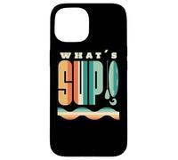 What's Sup Stand Up Paddle Board Paddling Vintage Supboard Coque pour iPhone 15