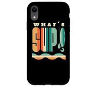 What's Sup Stand Up Paddle Board Paddling Vintage Supboard Coque pour iPhone XR