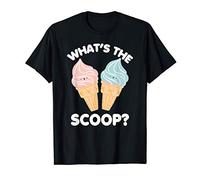 Whats the Scoop Gender Reveal Shower Party Baby Gift T-Shirt