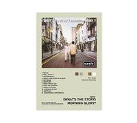 (What's The Story) Couverture de l'album Morning Glory Oasis - Poster sur toile - Décoration de chambre à coucher - Paysage sportif - Cadeau - Sans cadre - 40 x 60 cm