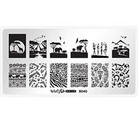 Whats Up Nails - B040 Safari Ride Stamping Plate for Nail Art Design