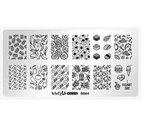 Whats Up Nails - B064 Wakey Wakey, Eggs and Bakey Stamping Plate for Nail Art Design