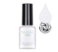 Whats Up Nails - Blanc My Mind Stamping Polish White Creme Lacquer for Stamped Nail Art Design 7 Free Cruelty Free Vegan