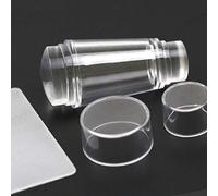 Whats Up Nails - Mini Double Sided Clear Stamper & Scraper for Stamped Nail Art Design