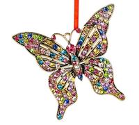 WhatSign Papillon de Noël 2022 monarque Papillon à Suspendre - Décorations Papillon Souvenir - Ornements colorés pour Sapin de Noël - Cadeau pour Femmes, Filles, sœurs
