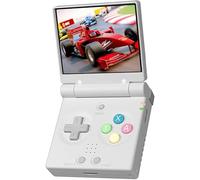 Whatsko Miyoo Mini Flip Console Retrogaming, Console Portable, Console de Jeux avec 4000+ Jeux, Ecran Flip 2,8 inch IPS 750x560 Screen, 16 émulateurs, Linux Système avec WiFi, 64 G (Blanc)