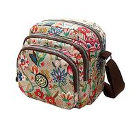 whatUneed Sac d'épaule de maman, Sac bandoulière léger en nylon Sac messenger imperméable pour femmes, Sac à main à poches multiples pour dames et filles