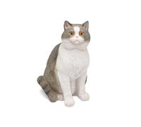 Whbbbj Figurine de Chat British Shorthair, Adorable Statue de Gros Chat, décoration réaliste de félins, adorables Ornements de Chat potelé, Cadeaux for Les Amoureux des Chats