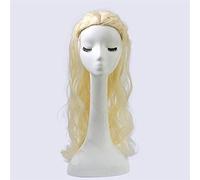 WHBHD 2022 Le TRÔNE DE Fer Cosplay Perruque Dragon Mère Daenerys Targaryen Or Long Long Wavy Blonde Poitrine Halloween Fête Costume Perruques