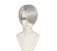 WHBHD 2022 Yuri !!!sur Glace Nikiforov Victor for Hommes Courts de Costume de Costume de Cosplay résistant à la Chaleur résistante à la Chaleur