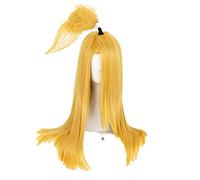 WHBHD Akatsuki Deidara Cosplay Cosplay Perruque de Cheveux synthétiques résistant à la Chaleur Jaune + Perruque