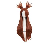 WHBHD Akimichi Chouchou Cosplay Perruque 80cm Long Brown Résistant à la Chaleur Synthétique Perruque de Cheveux + Perruque