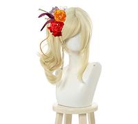 WHBHD Amour Vivre Pdp AI Miyashita Cosplay Wig LoveLive Perfect Dream Project Project Cosplay Ponye de Queue Blonde Perruque Blonde Cheveux synthétiques