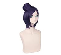 WHBHD Anime Akatsuki Konan Purple Cosplay Wig Résistant à la Chaleur Hair Soirée Halloween Party Play + Perruque Cap